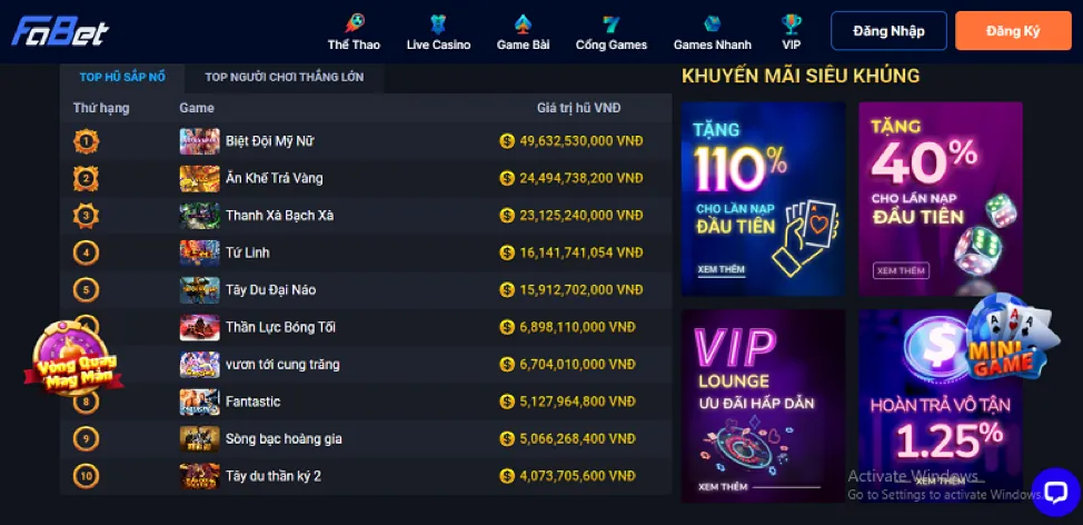 Thế giới game đa dạng